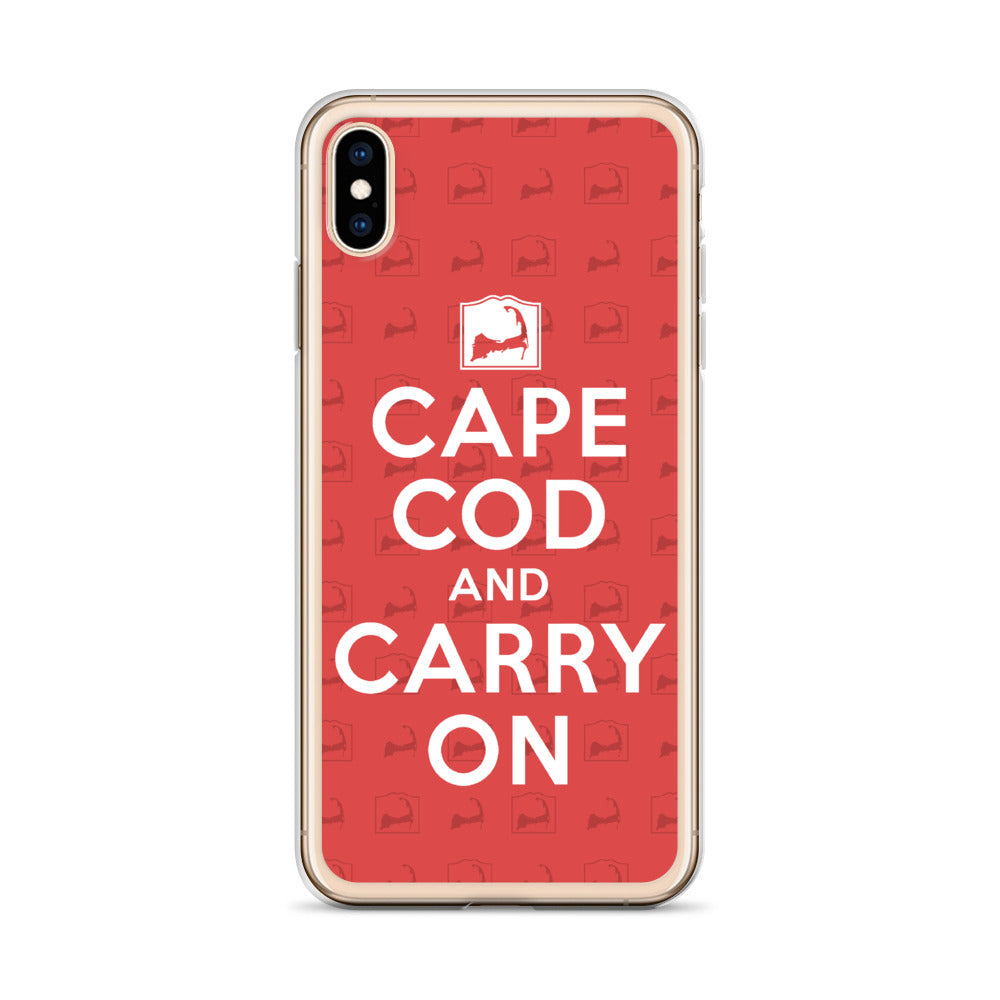 Cape Cod And Carry On Red iPhone Case