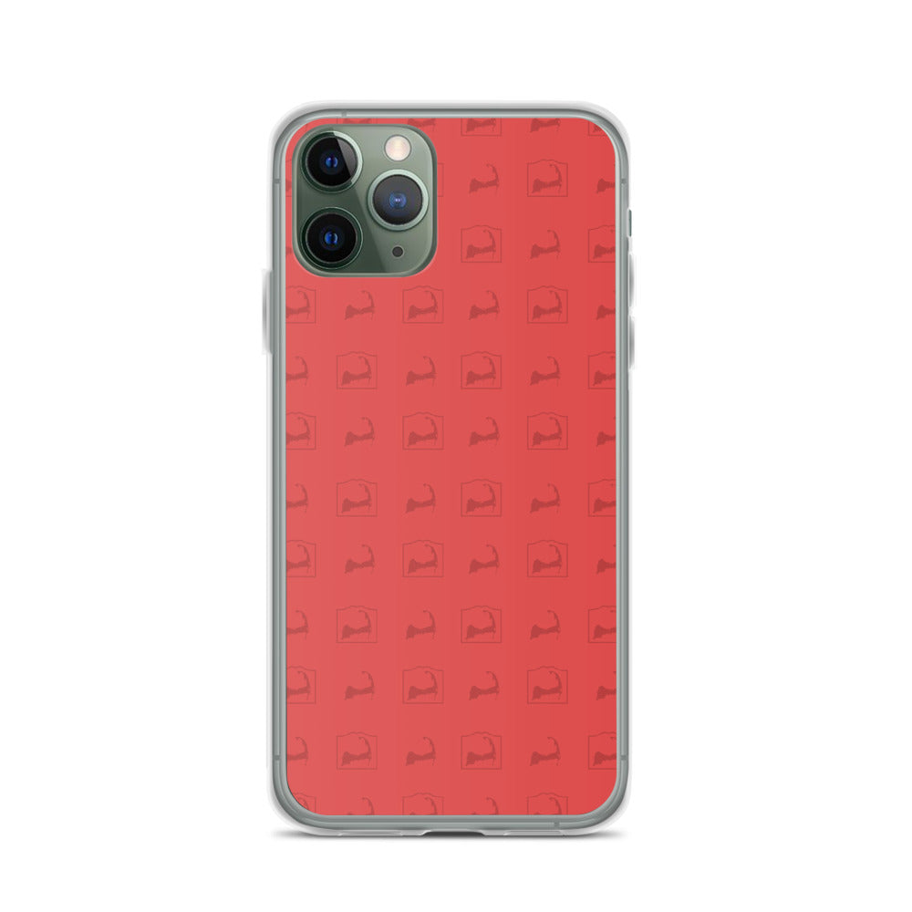 Cape Cod Pattern Red iPhone Case