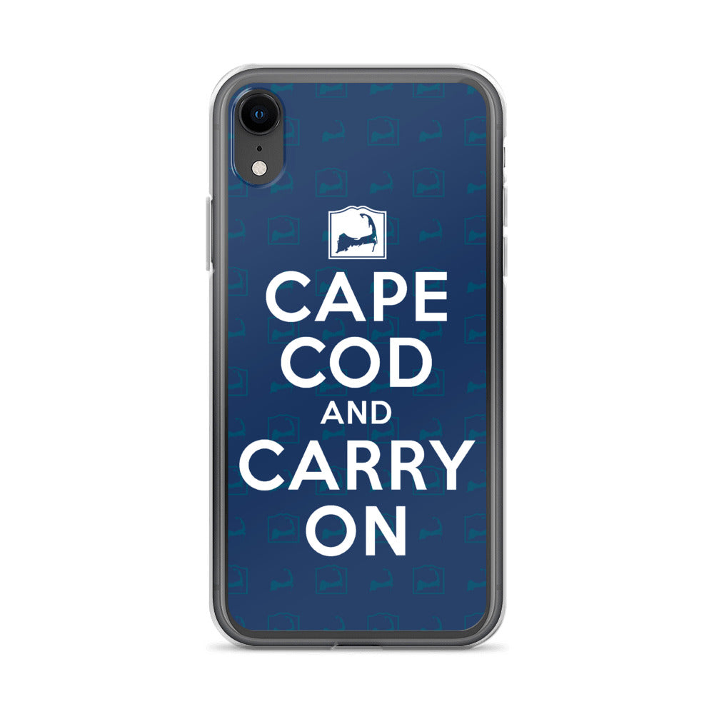 Cape Cod And Carry On Blue iPhone Case