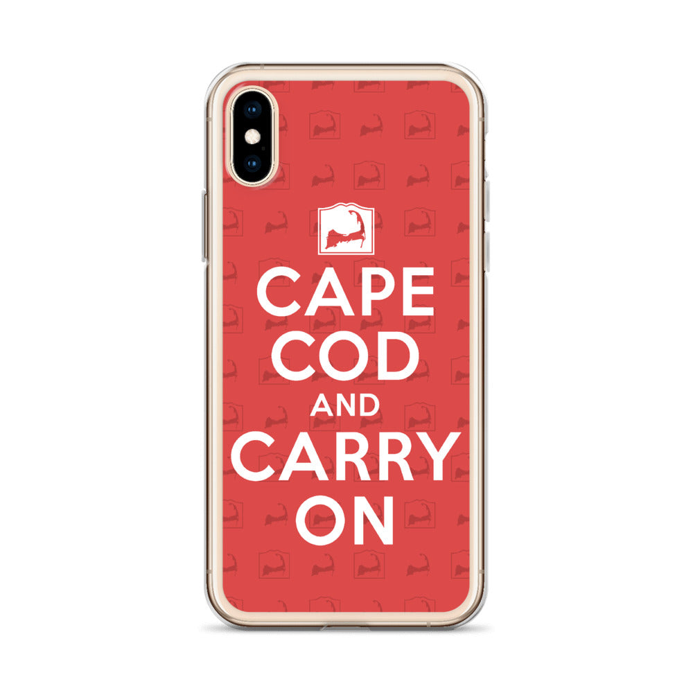 Cape Cod And Carry On Red iPhone Case