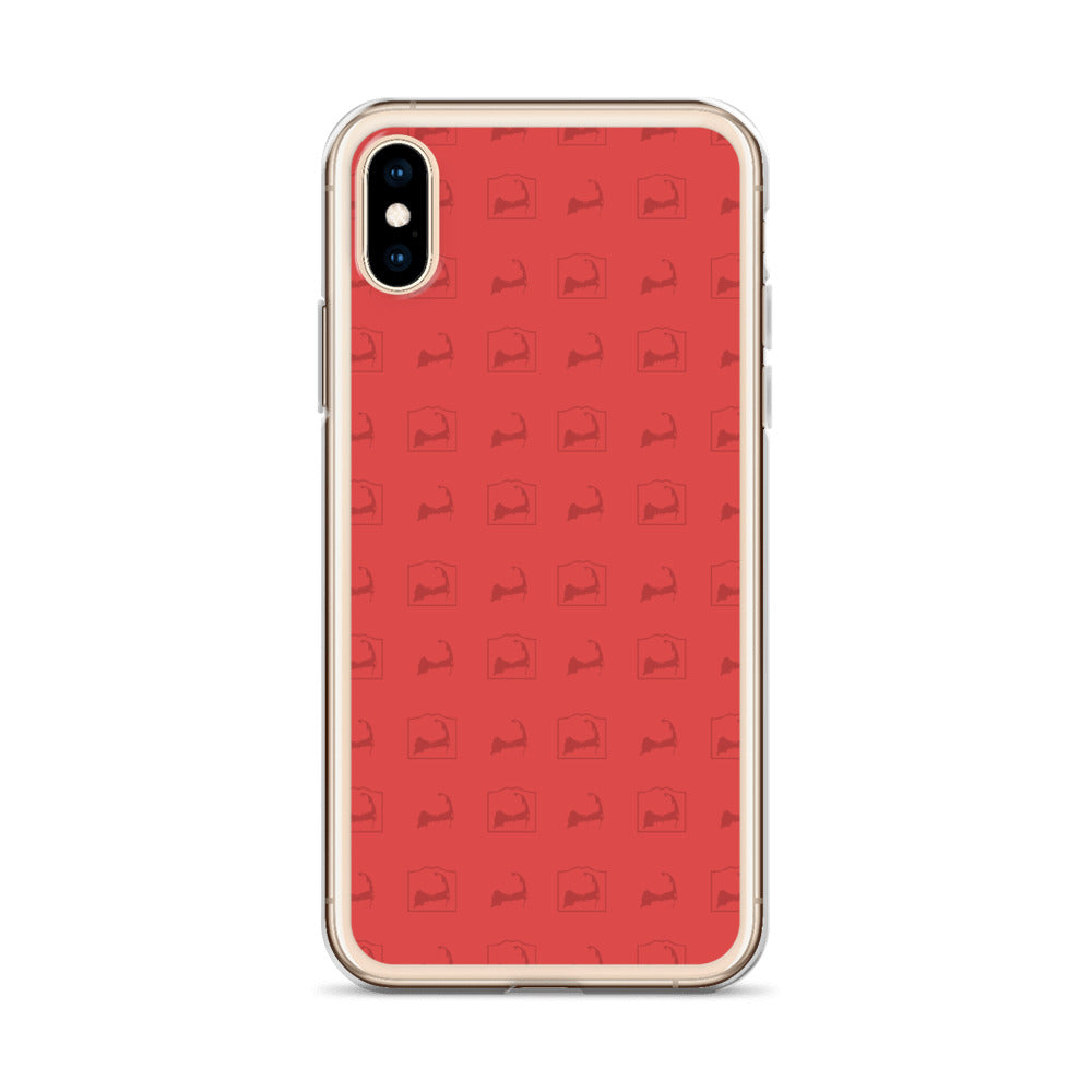 Cape Cod Pattern Red iPhone Case