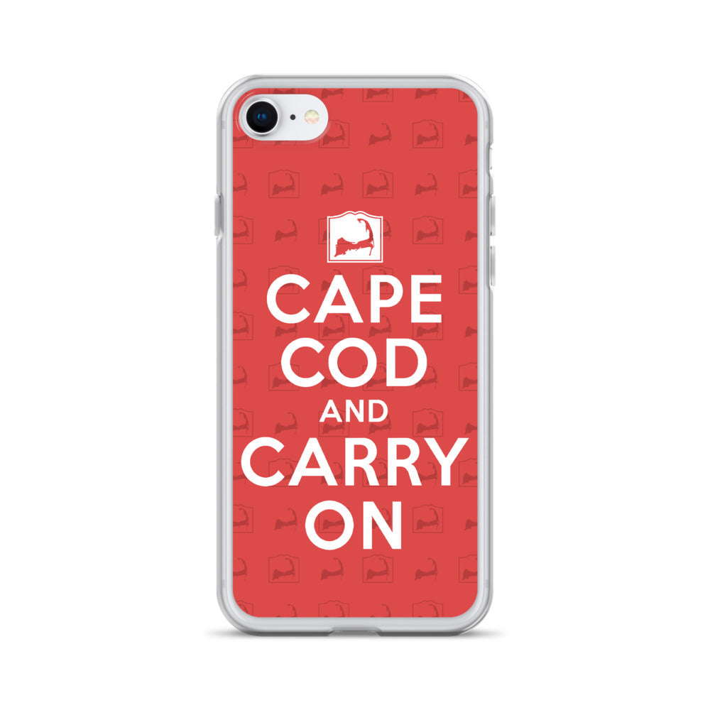 Cape Cod And Carry On Red iPhone Case