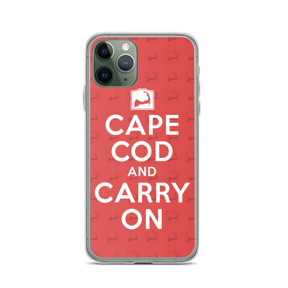 Cape Cod And Carry On Red iPhone Case