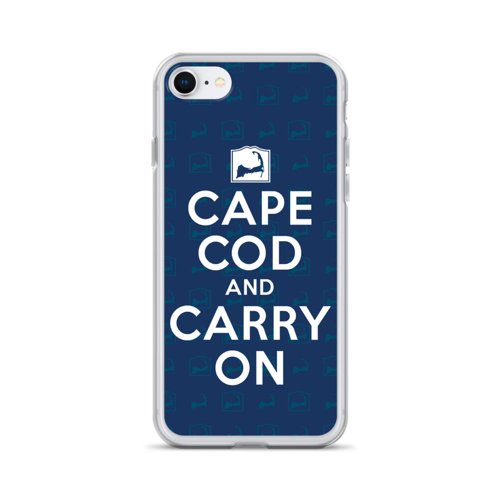 Cape Cod And Carry On Blue iPhone Case
