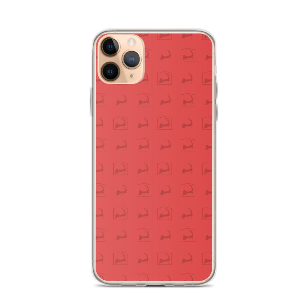 Cape Cod Pattern Red iPhone Case