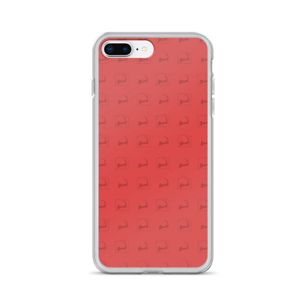 Cape Cod Pattern Red iPhone Case