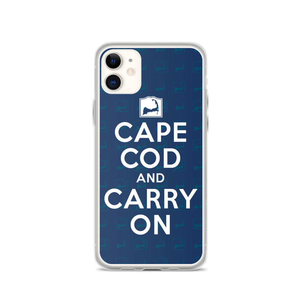 Cape Cod And Carry On Blue iPhone Case