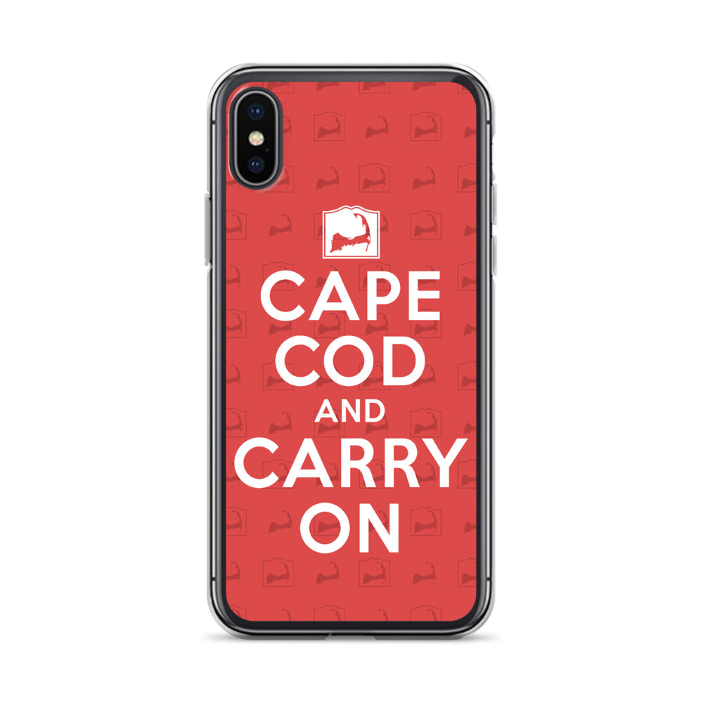 Cape Cod And Carry On Red iPhone Case