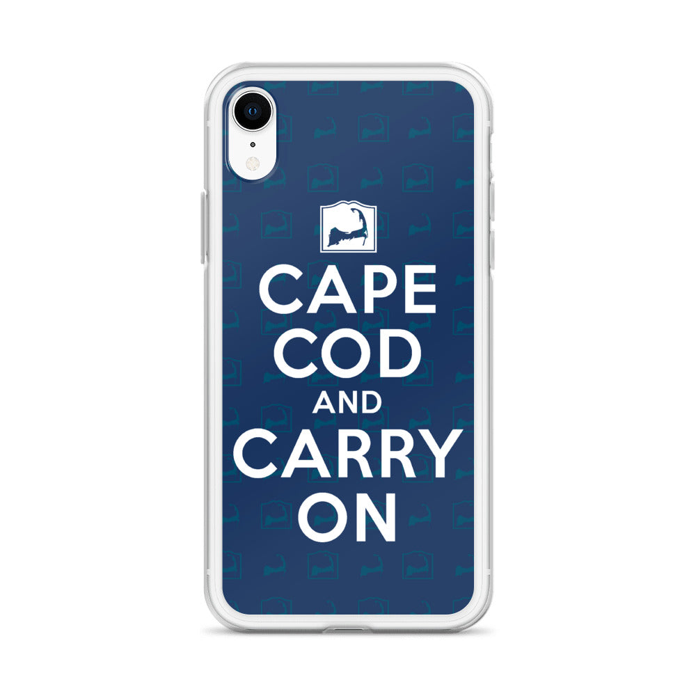 Cape Cod And Carry On Blue iPhone Case