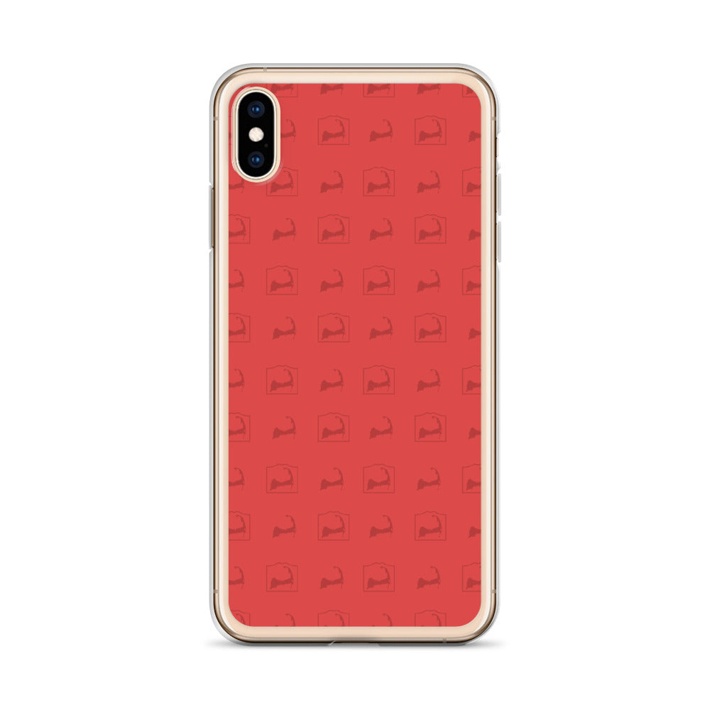 Cape Cod Pattern Red iPhone Case