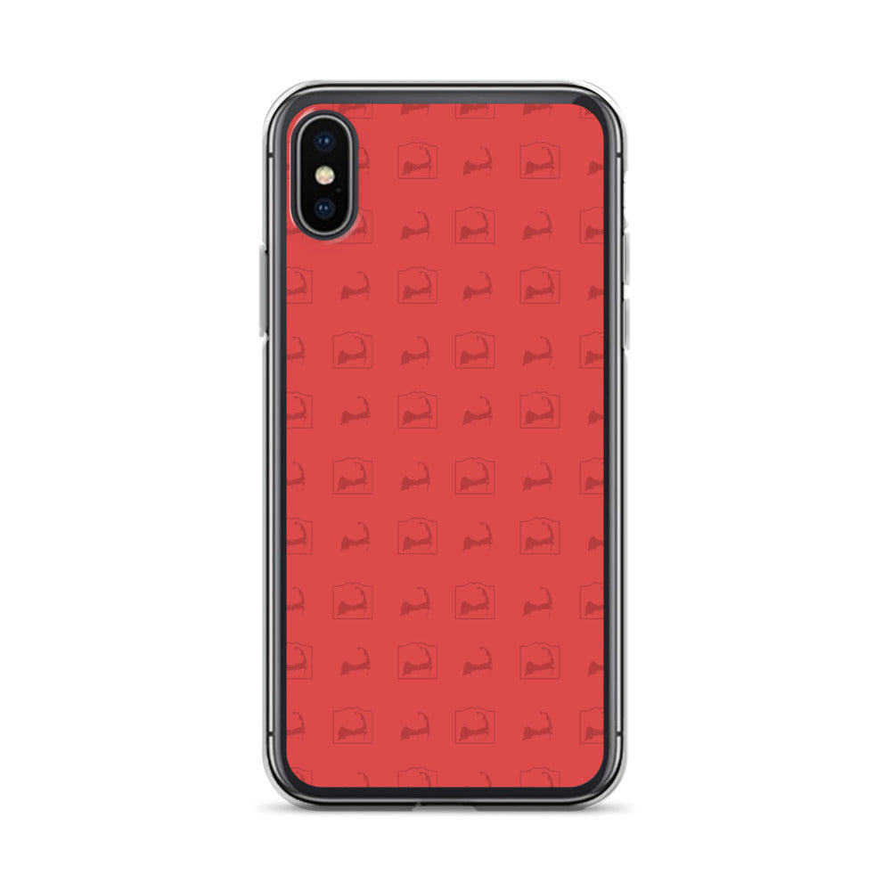 Cape Cod Pattern Red iPhone Case