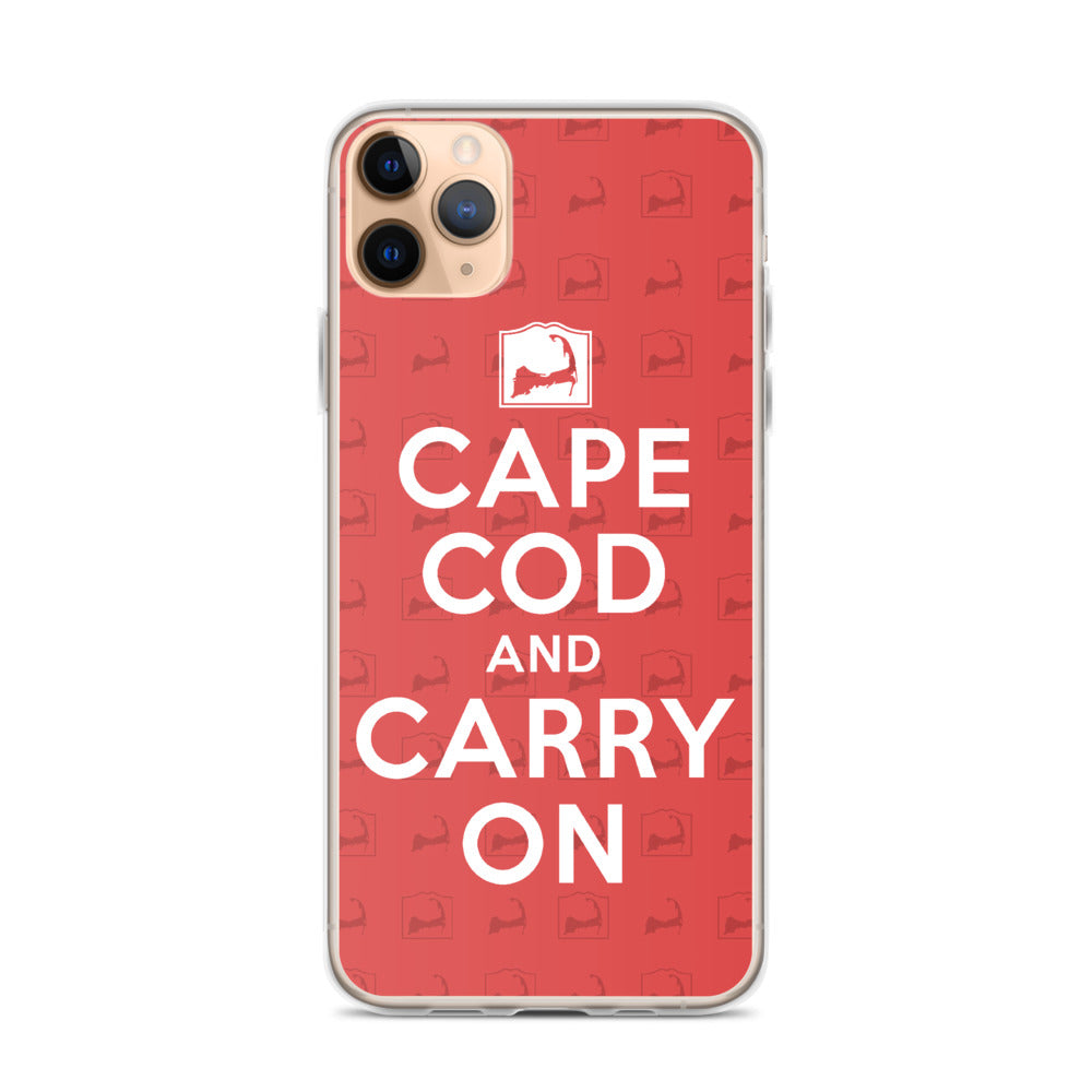 Cape Cod And Carry On Red iPhone Case