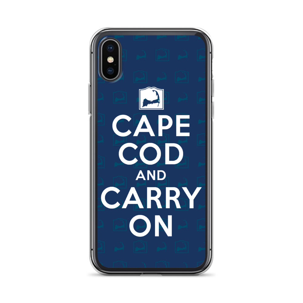 Cape Cod And Carry On Blue iPhone Case