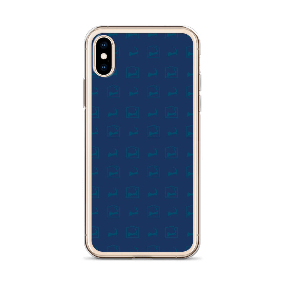 Cape Cod Pattern Blue iPhone Case