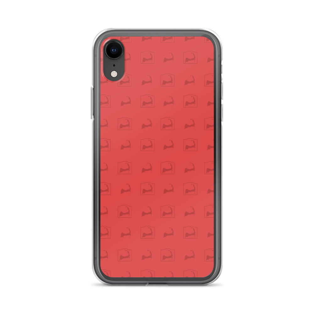 Cape Cod Pattern Red iPhone Case