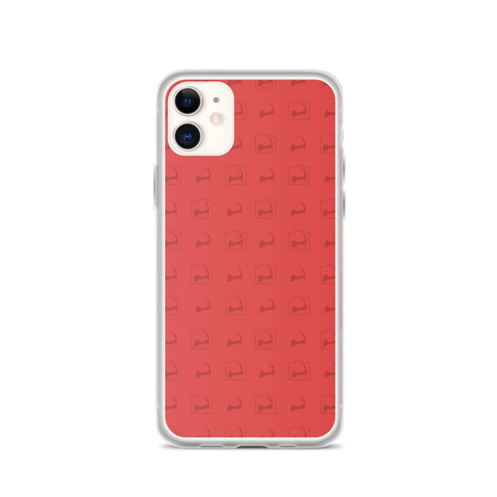 Cape Cod Pattern Red iPhone Case