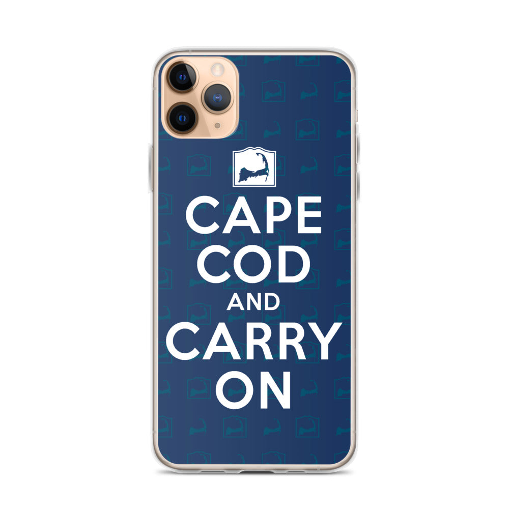 Cape Cod And Carry On Blue iPhone Case