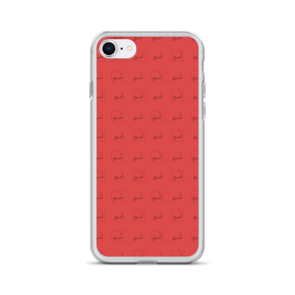 Cape Cod Pattern Red iPhone Case