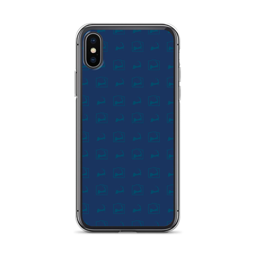 Cape Cod Pattern Blue iPhone Case
