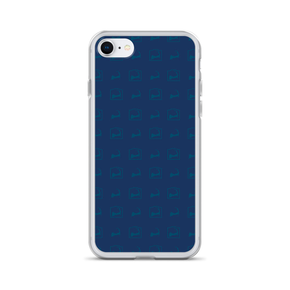Cape Cod Pattern Blue iPhone Case