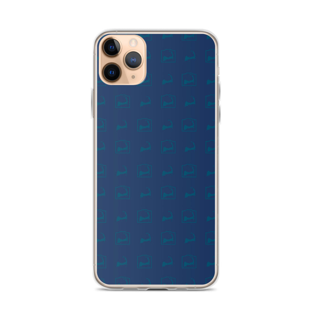 Cape Cod Pattern Blue iPhone Case