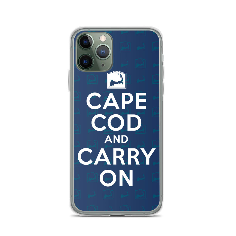 Cape Cod And Carry On Blue iPhone Case