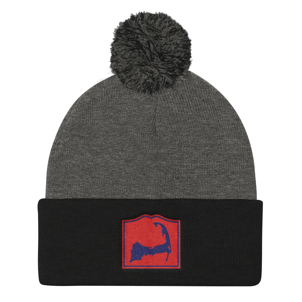 Cape Cod Insta Pom Pom Knit Beanie