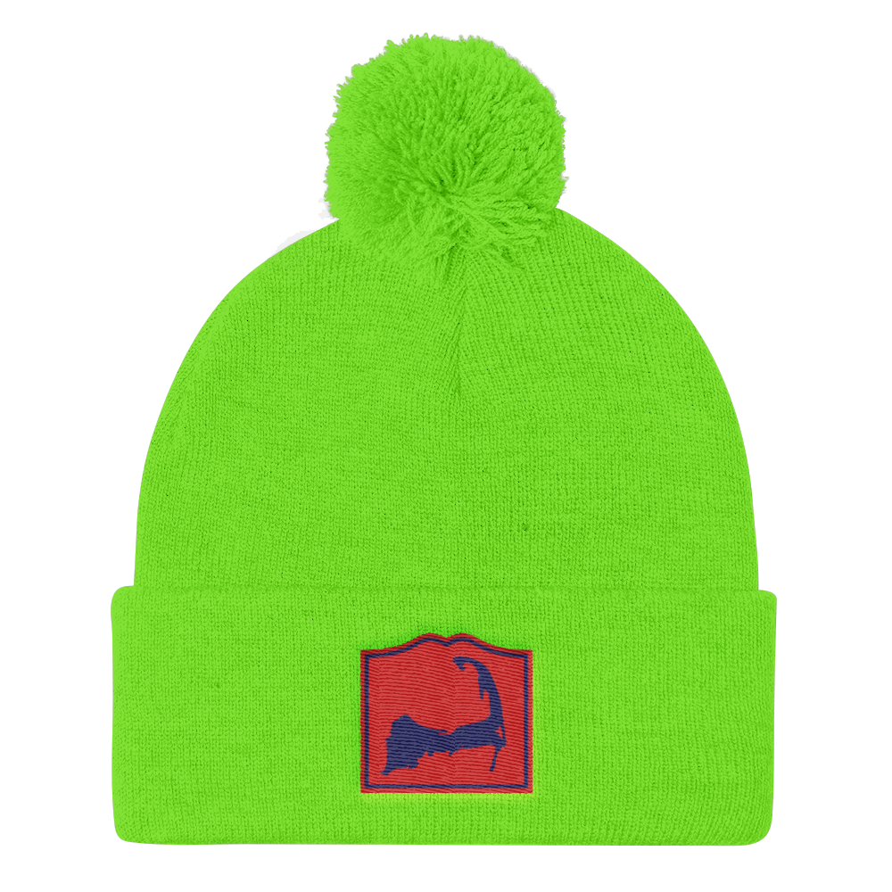 Cape Cod Insta Pom Pom Knit Beanie