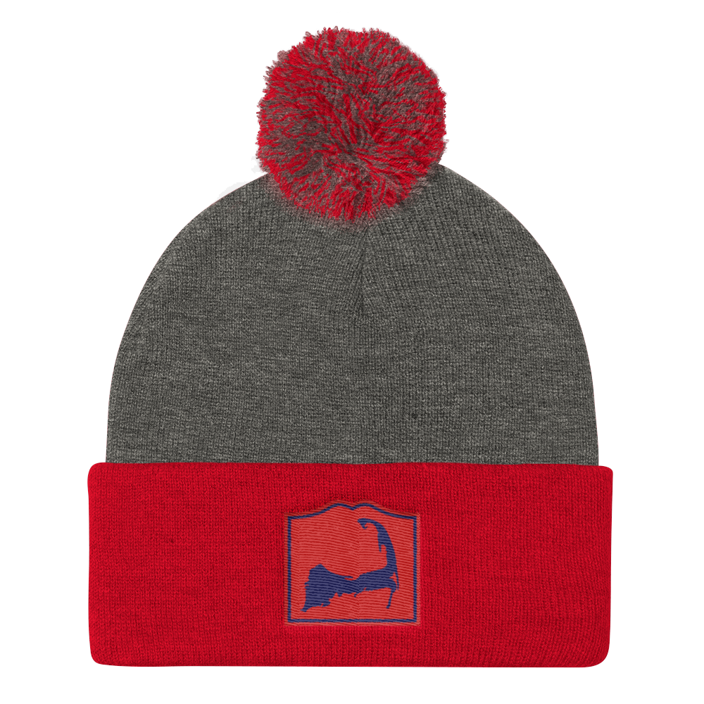 Cape Cod Insta Pom Pom Knit Beanie