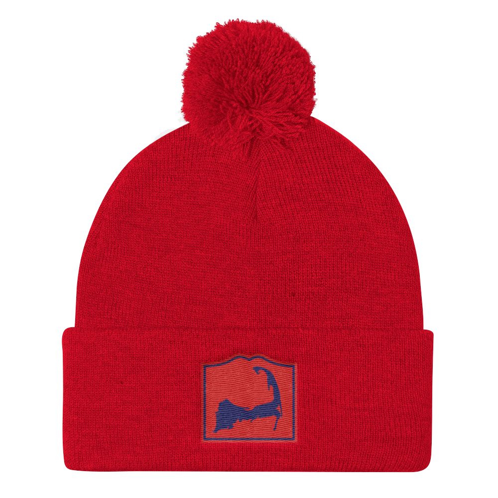 Cape Cod Insta Pom Pom Knit Beanie
