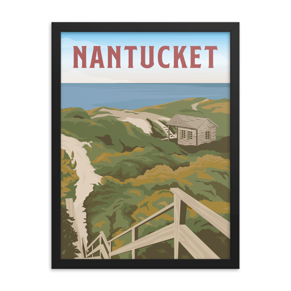 Nantucket Island Framed Poster