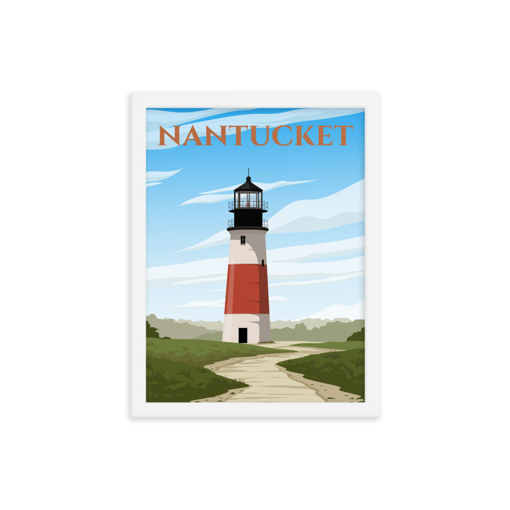 Nantucket Lighthouse Framed Poster