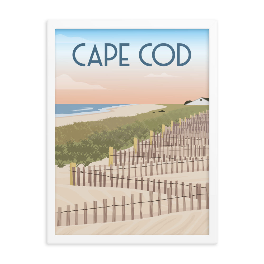 Cape Cod Beach Framed Poster