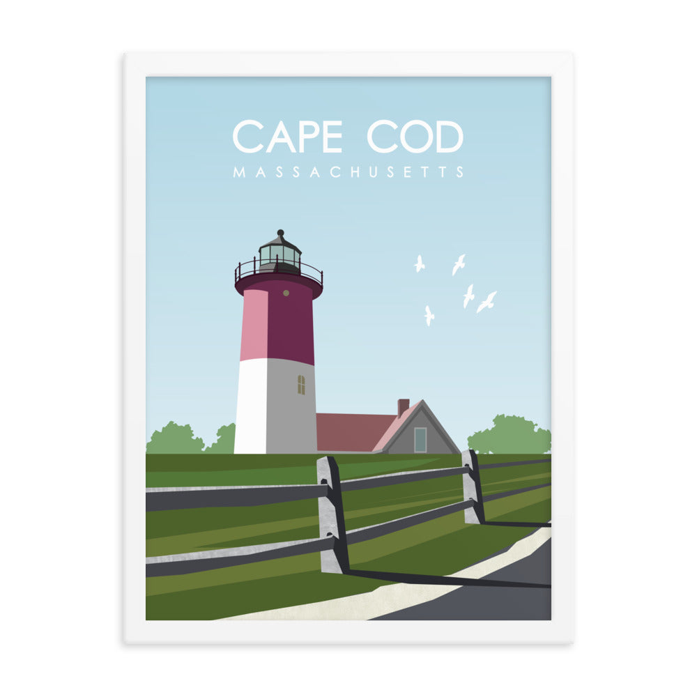 Cape Cod Lighthouse Framed Poster