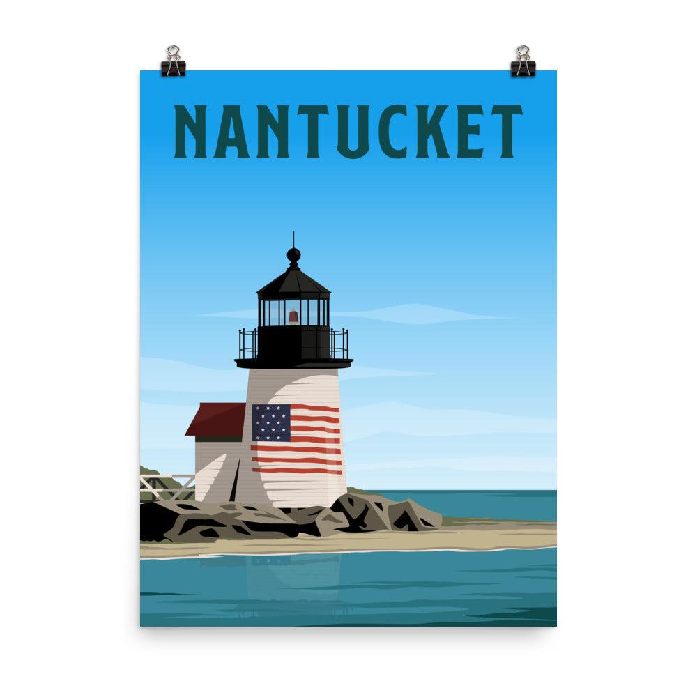 Nantucket Brant Point Lighthouse Poster