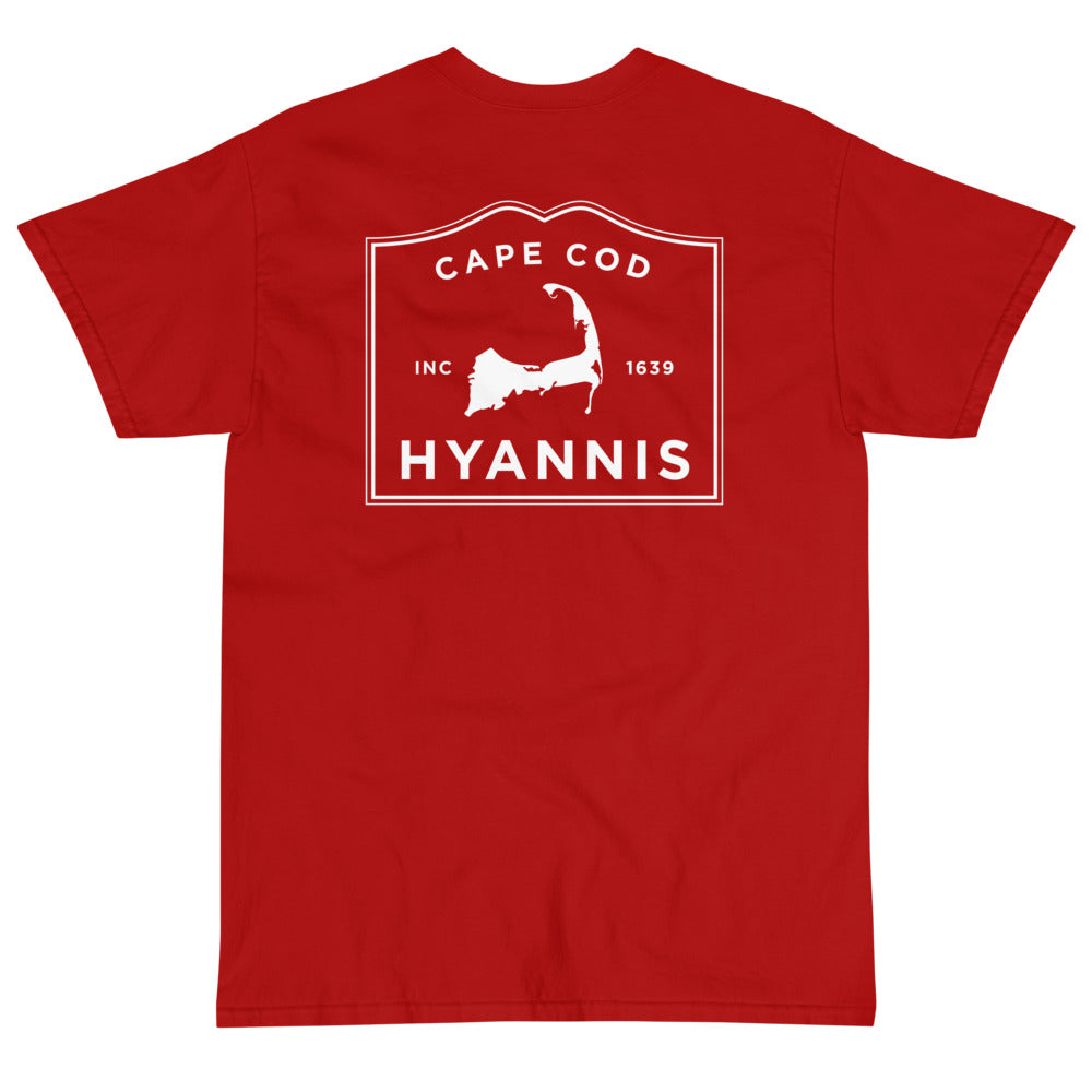 Hyannis Cape Cod Short sleeve t-shirt (front & back)