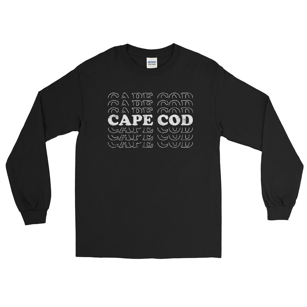 Cape Cod Retro Long Sleeve Shirt, Black / S
