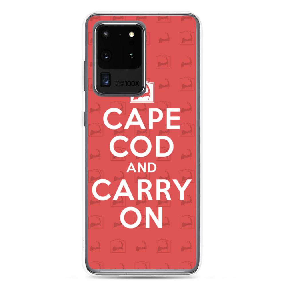 Cape Cod And Carry On Red Samsung S20 Case