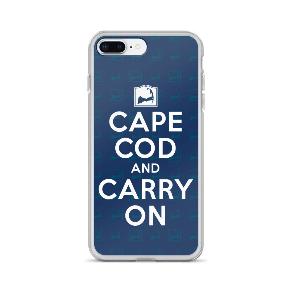 Cape Cod And Carry On Blue iPhone Case