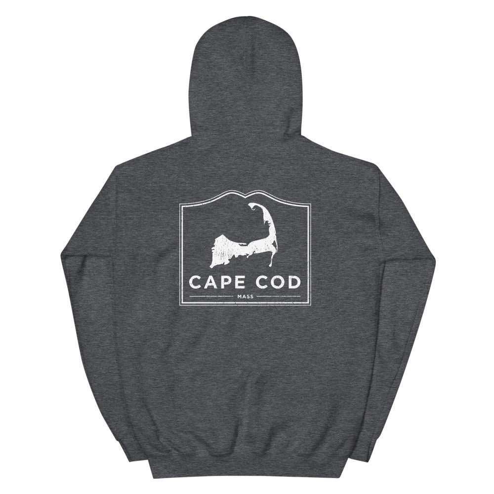 Cape Cod Mass Hoodie Sweatshirt (Front & Back)