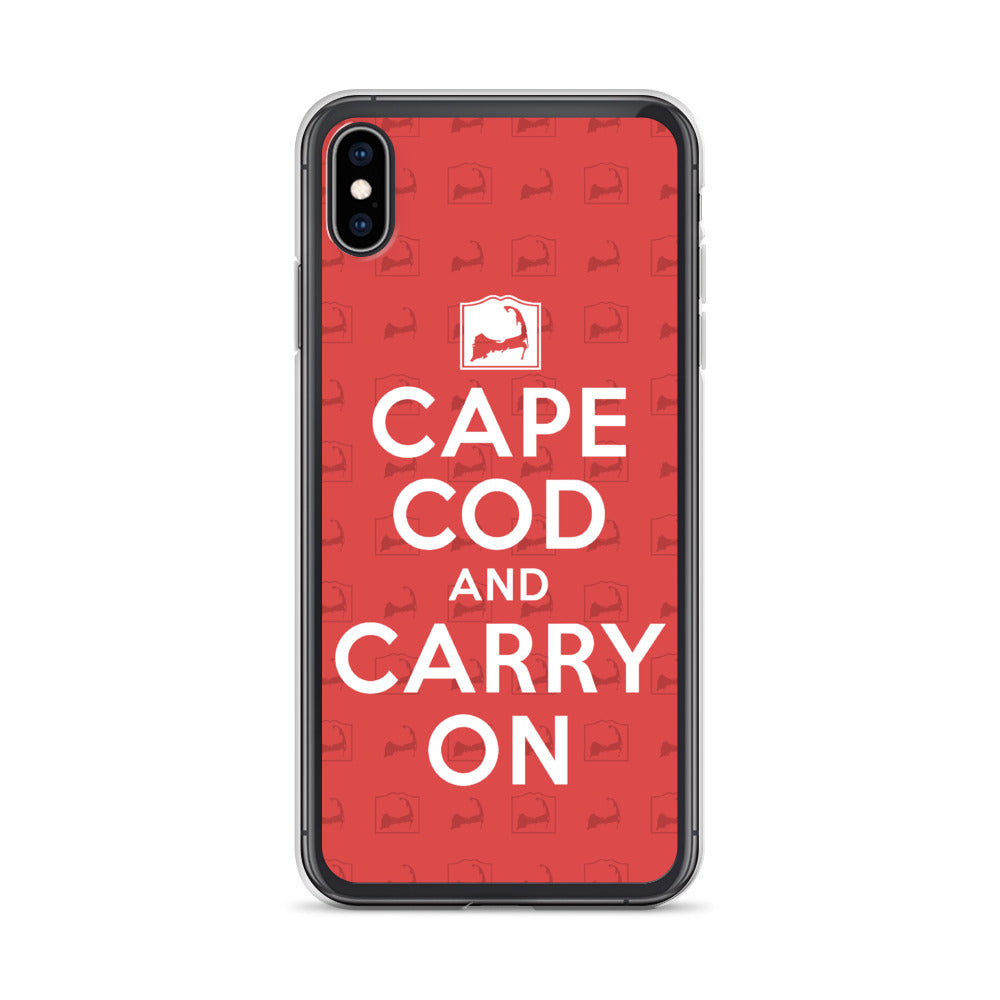 Cape Cod And Carry On Red iPhone Case
