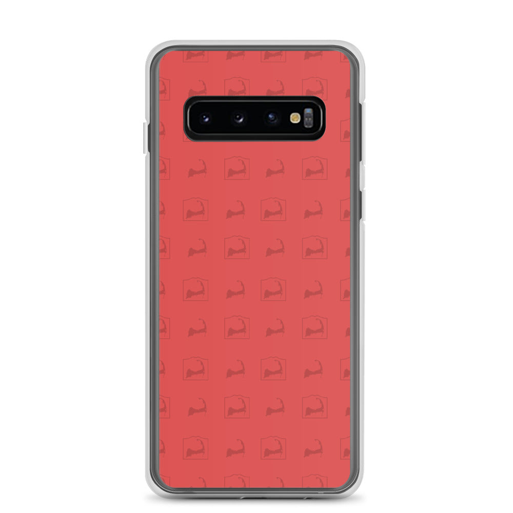 Cape Cod Pattern Red Samsung S10 Case
