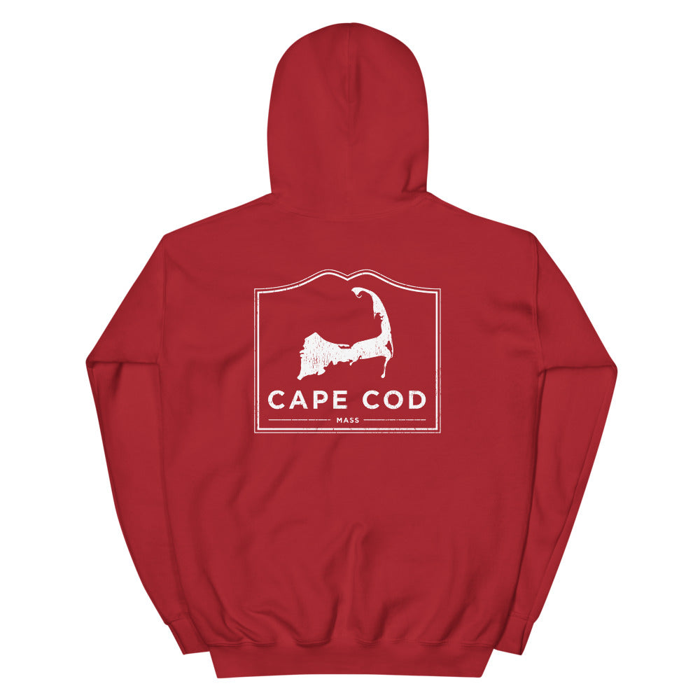 Cape Cod Mass Hoodie Sweatshirt (Front & Back)