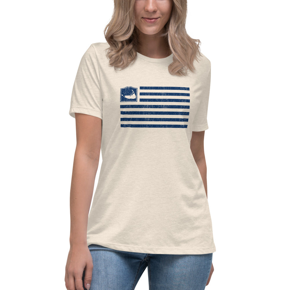 Nantucket Flag Women's Relaxed T-Shirt