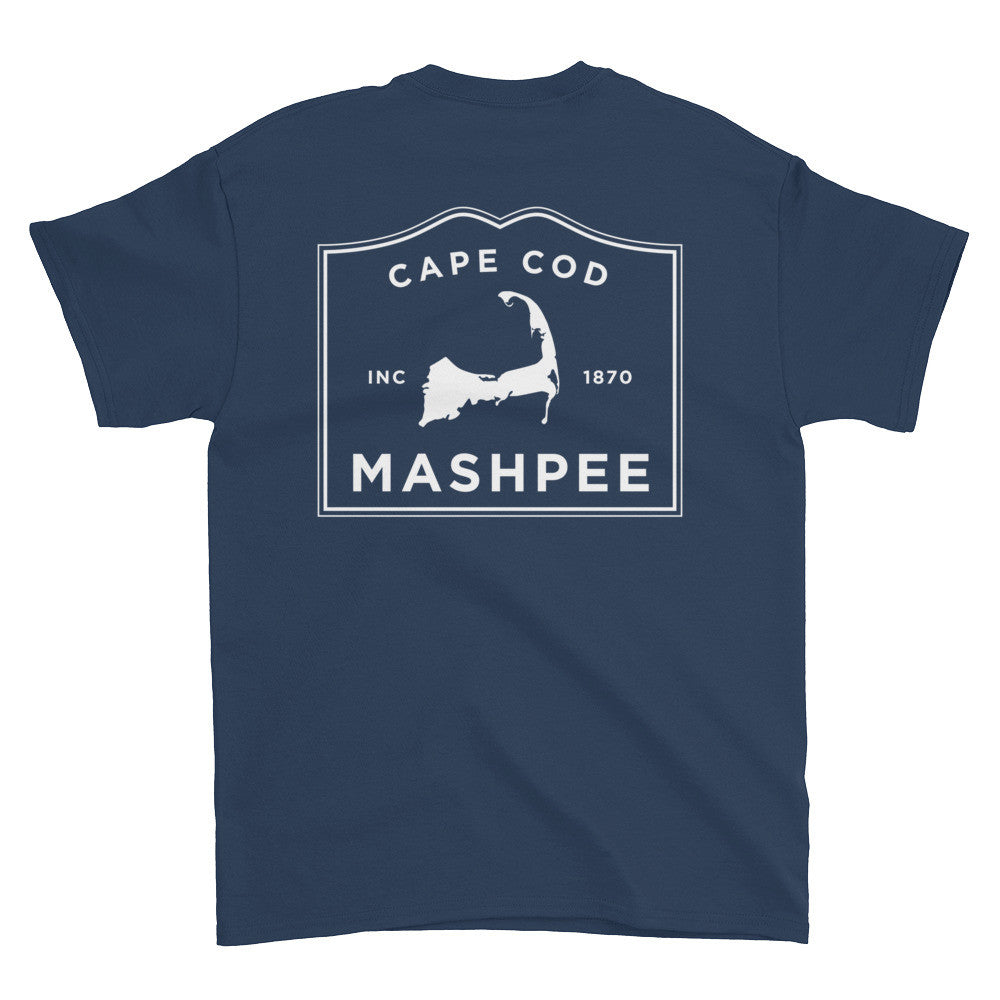 Mashpee Cape Cod Short sleeve t-shirt (front & back)