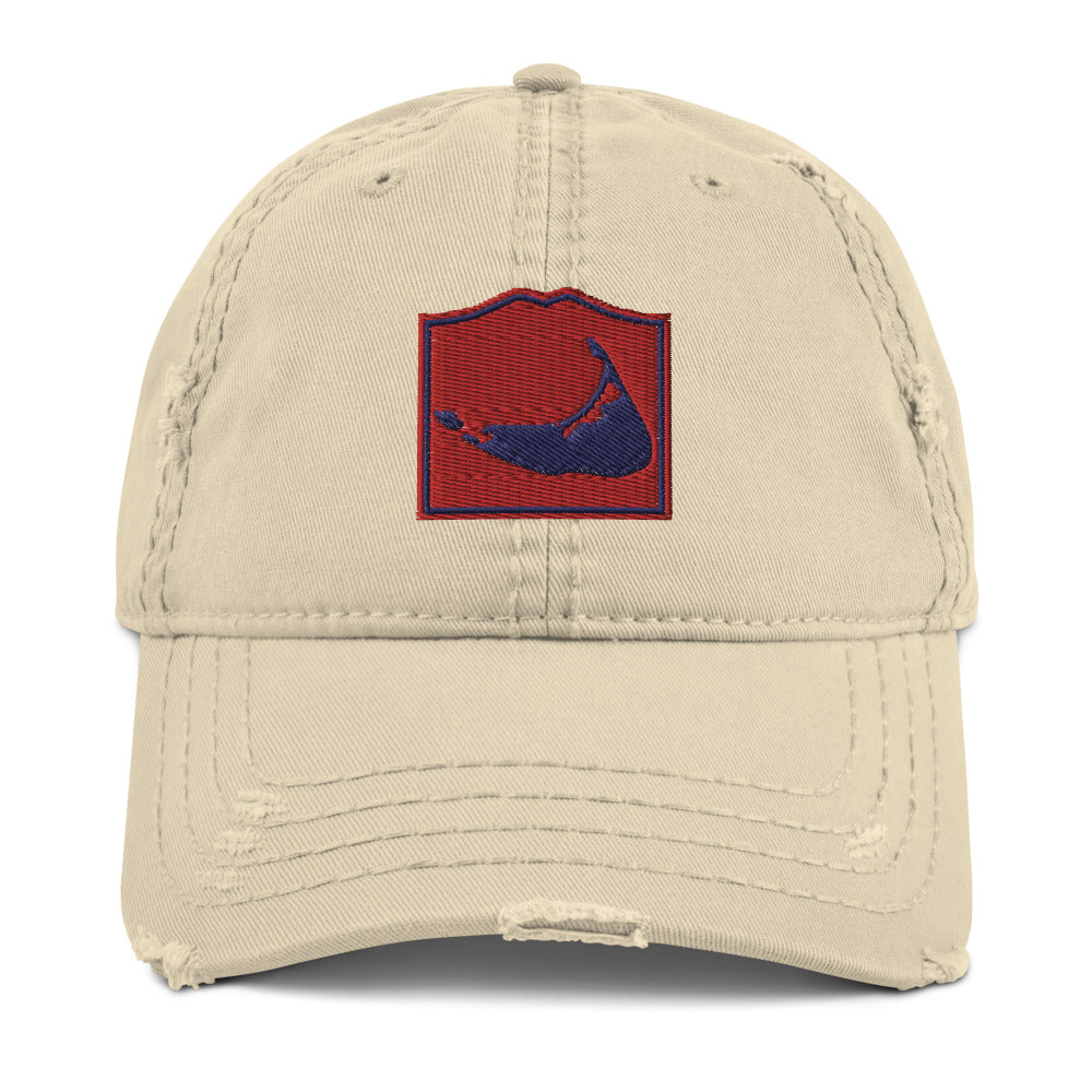 Nantucket Distressed Dad Hat