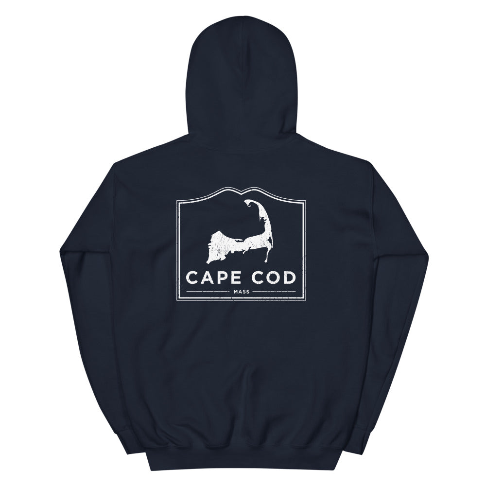 Cape Cod Mass Hoodie Sweatshirt (Front & Back)