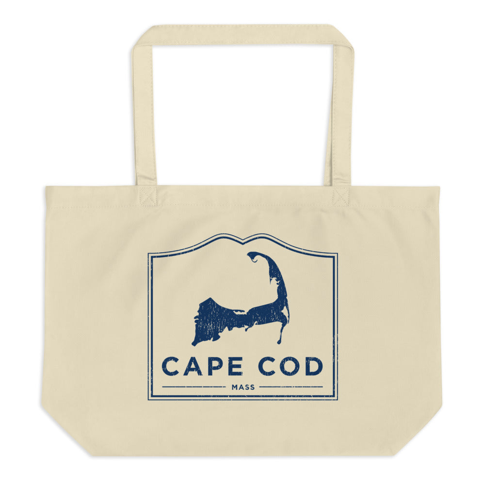 Cape Cod Mass Large Tote Bag Vintage Look