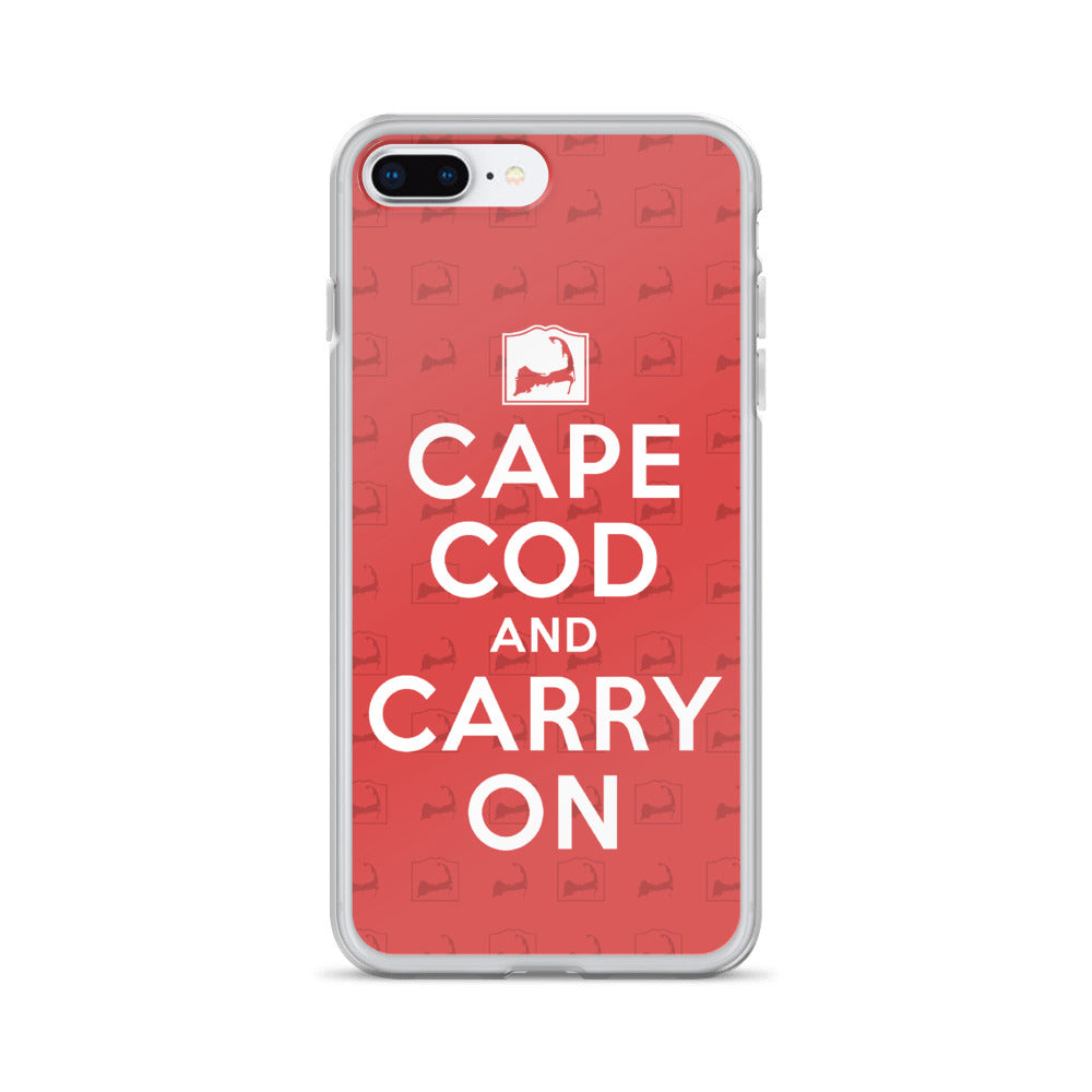 Cape Cod And Carry On Red iPhone Case
