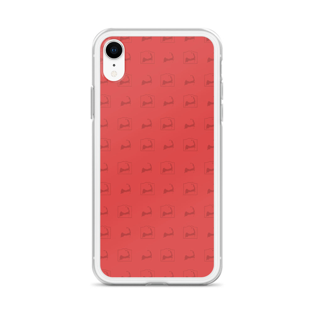 Cape Cod Pattern Red iPhone Case